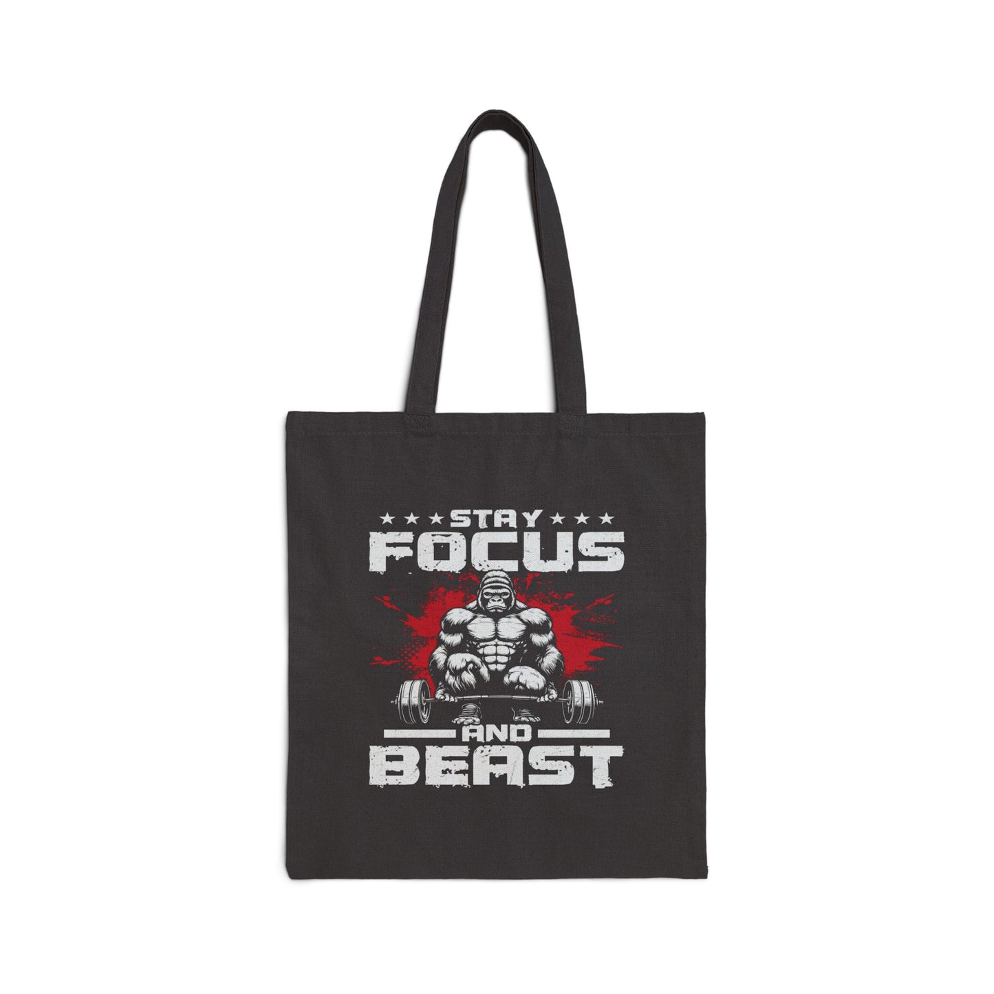 Gym Tote Bag - Stay Focus and Beast Design